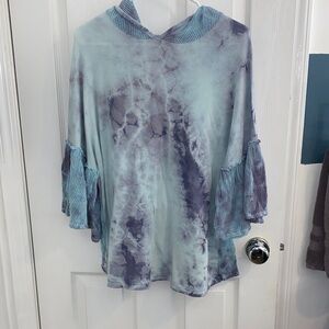 Pastel Tie-Dye Hooded Sweatshirt